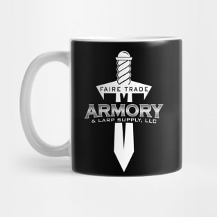 Faire Trade Armory & LARP Supply logo white Mug